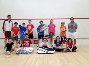 2014 Kidsquash Tournament Players and Coaches